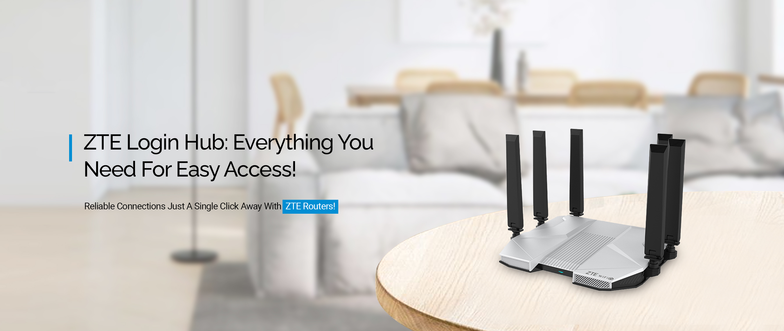 ZTE router banner