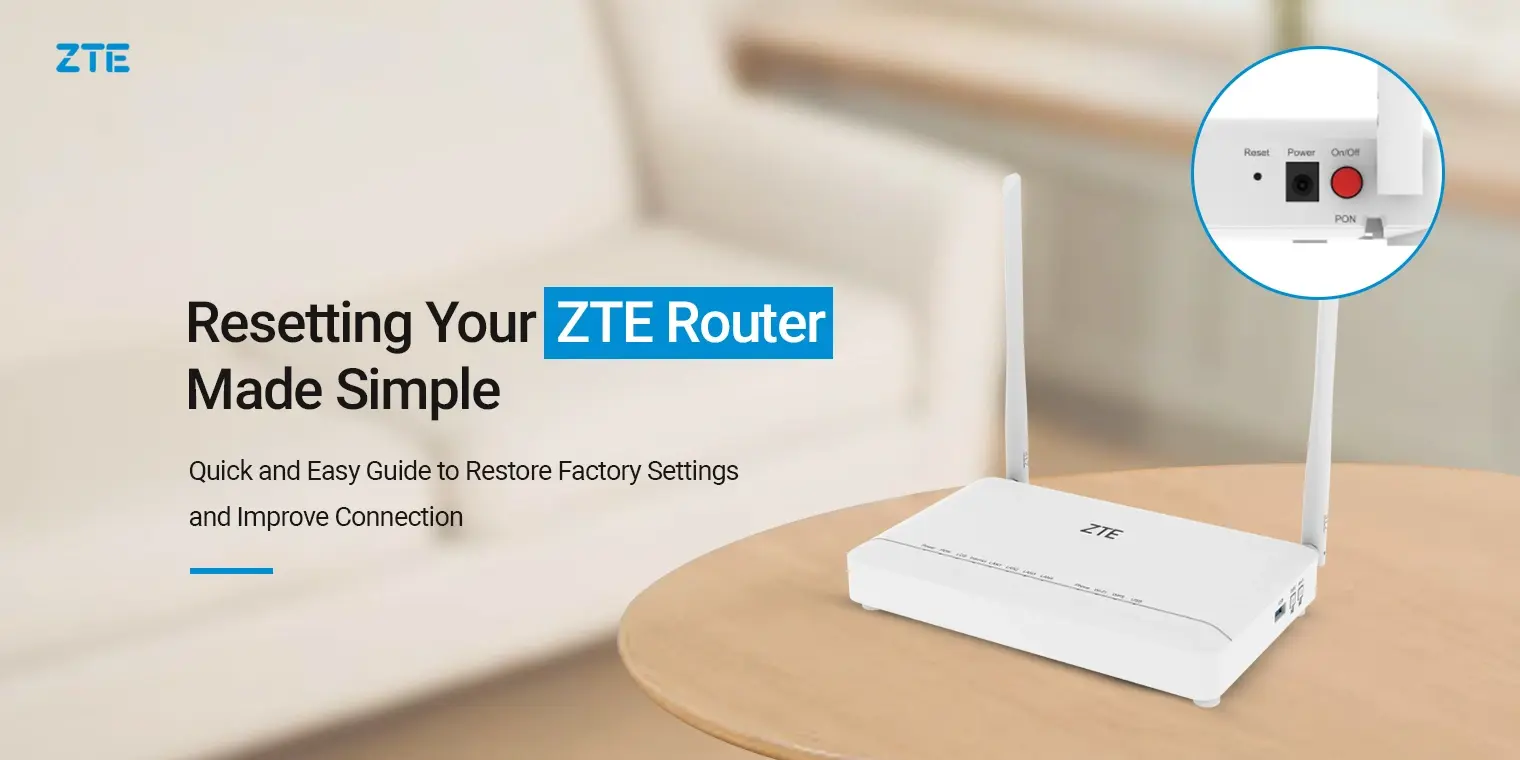 how to reset ZTE router